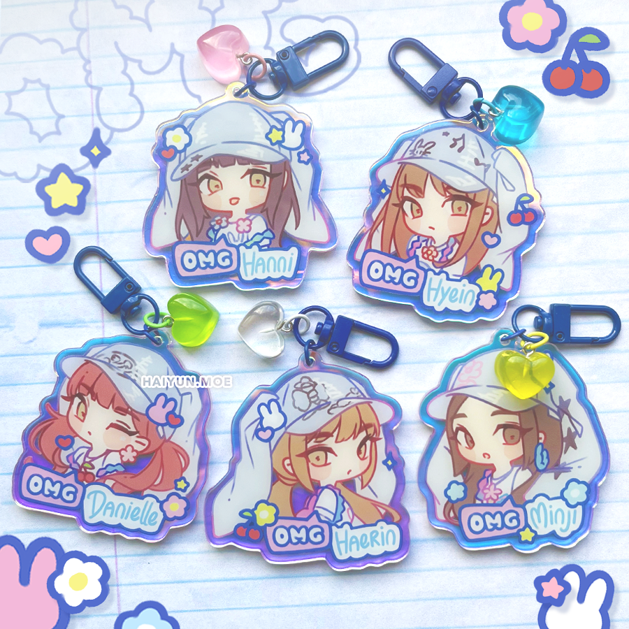 NWJNS OMG Holo Keychains — haiyun